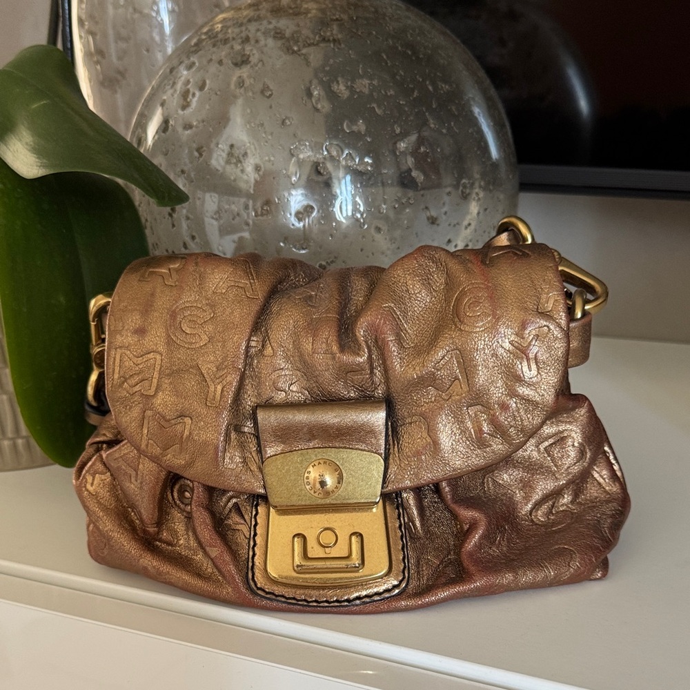 Marc Jacobs Metallic Bronze Crossbody Bag